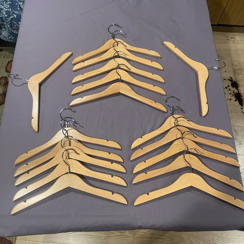 Set of Wooden Children’s Hangers